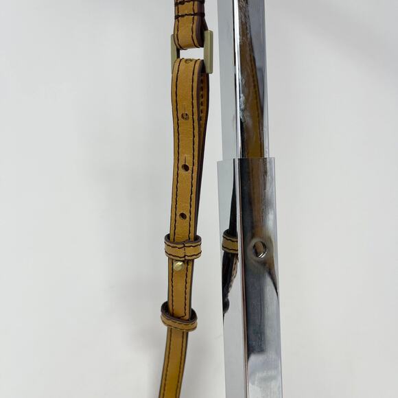 Hobo Token Crossbody Tan Glazed Leather Smartphone Card Holder Small Minimalist - Picture 10 of 11